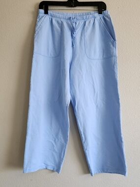 Hot Cotton by Marc Ware Light Blue 100% Cotton Lounge Pants Size M